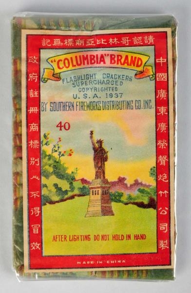 "COLUMBIA" BRAND 40-PACK FIRECRACKERS.            