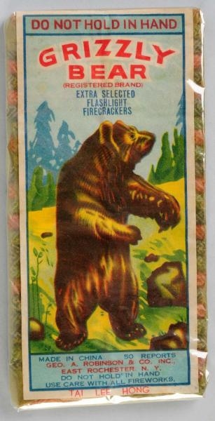 GRIZZLY BEAR 50-PACK FIRECRACKERS.                
