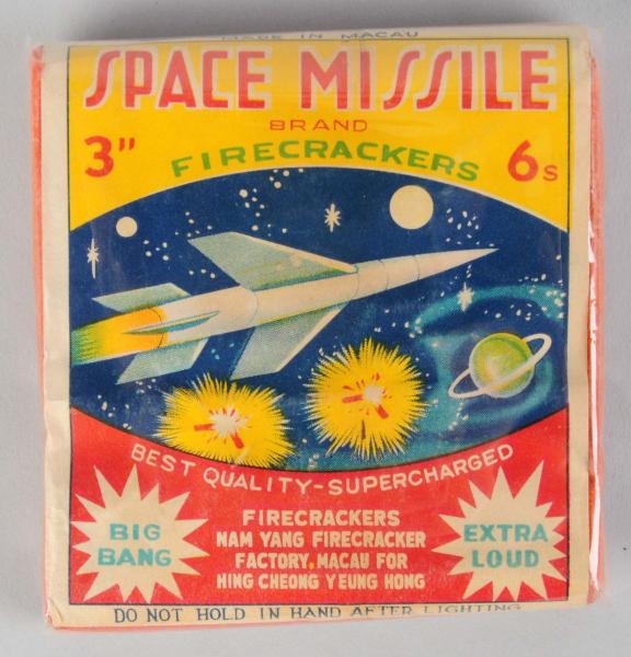 SPACE MISSILE 6-PACK 3" FIRECRACKERS.             