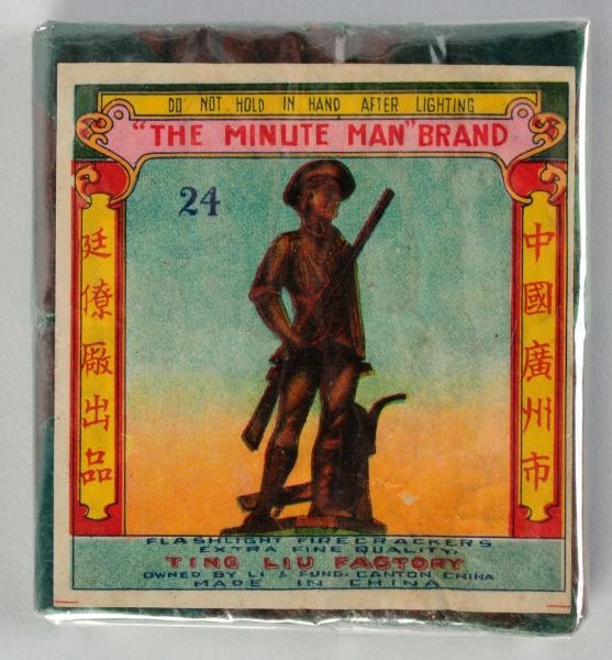 "THE MINUTE MAN BRAND" 24-PACK FIRECRACKERS.      