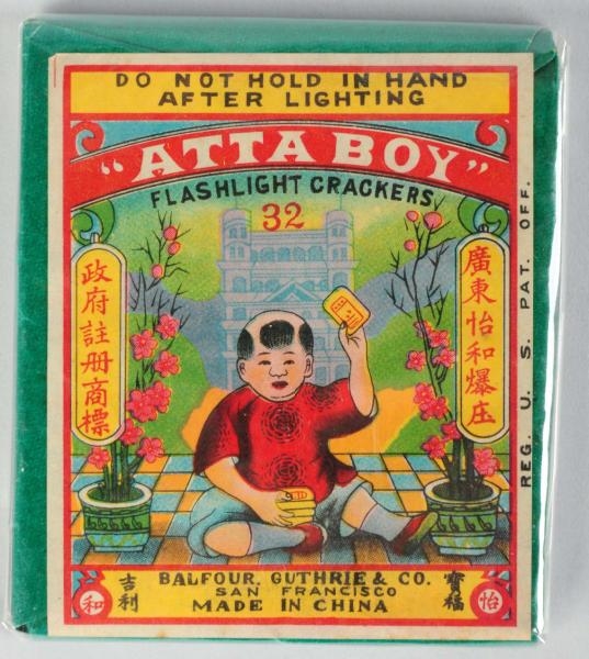 "ATTA BOY" 32-PACK FIRECRACKERS.                  