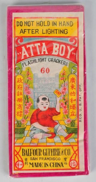 "ATTA BOY" 60-PACK FIRECRACKERS.                  