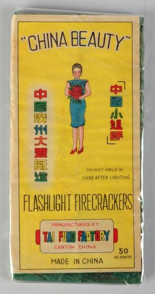 "CHINA BEAUTY" 50-PACK FIRECRACKERS.              