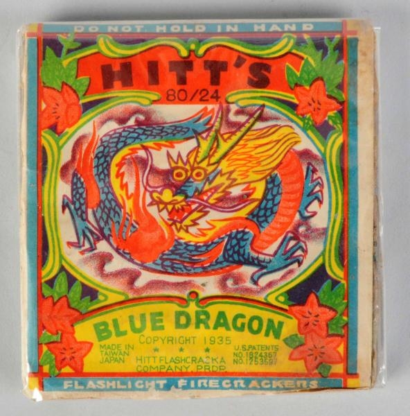 HITTS BLUE DRAGON 24-PACK FIRECRACKERS.          