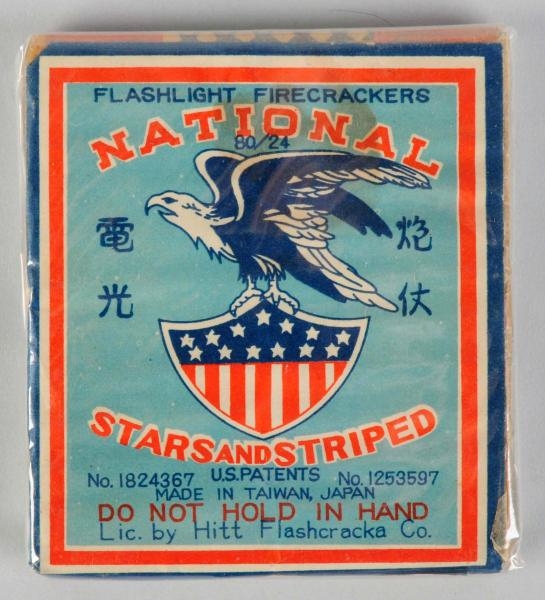NATIONAL STARS & "STRIPED" 24-PACK FIRECRACKERS.  
