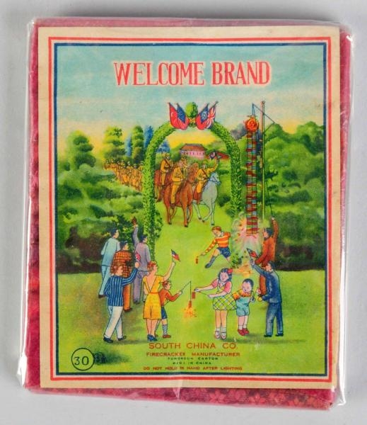 WELCOME BRAND 30-PACK FIRECRACKERS.               