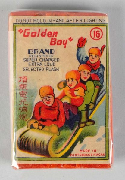 "GOLDEN BOY" 16-PACK FIRECRACKERS.                