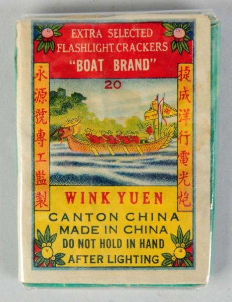 BOAT BRAND 20-PACK FIRECRACKERS.                  