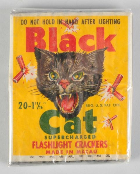 BLACK CAT 20-PACK LOGO FIRECRACKERS.              