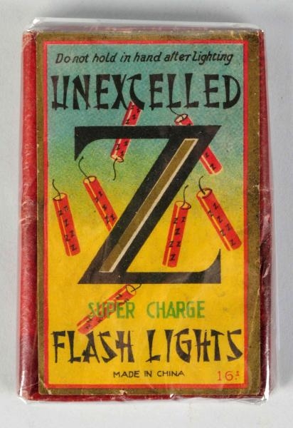 UNEXCELLED "Z" 16-PACK FIRECRACKERS.              