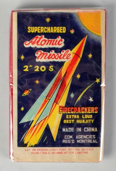 ATOMIC MISSILE 2" 20-PACK FIRECRACKERS.           