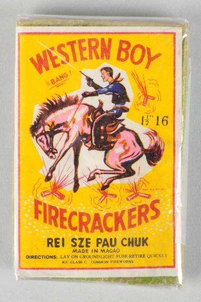 WESTERN BOY 16-PACK FIRECRACKERS.                 