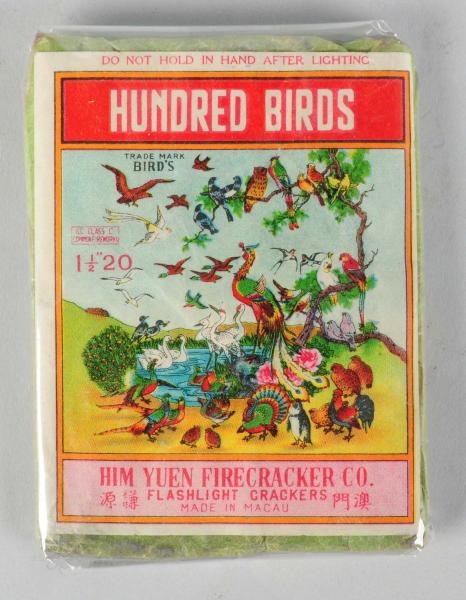 HUNDRED BIRDS 20-PACK FIRECRACKERS.               