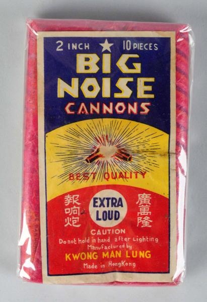 BIG NOISE CANNONS 2" 10-PACK LOGO FIRECRACKERS.   