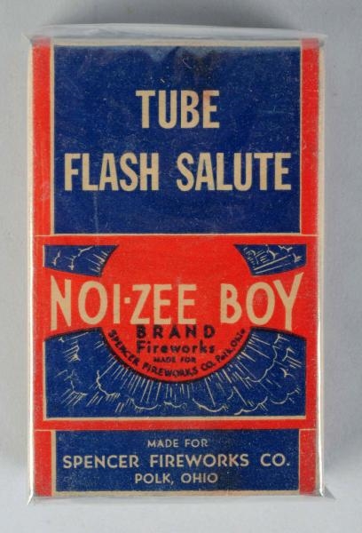 NOI-ZEE BOY TUBE FLASH SALUTES FIRECRACKERS.      