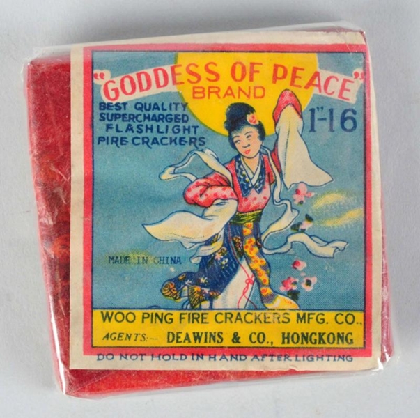 GODDESS OF PEACE 1" 16-PACK FIRECRACKERS.         