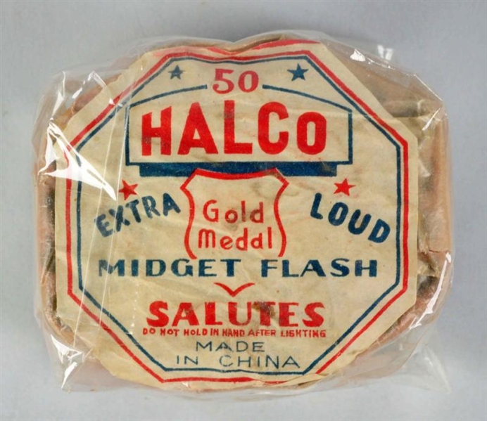 GOLD MEDAL MIDGET SALUTES 50-HEX FIRECRACKERS.    