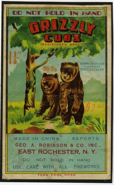 GRIZZLY CUBS BRICK LABEL 80/34.                   