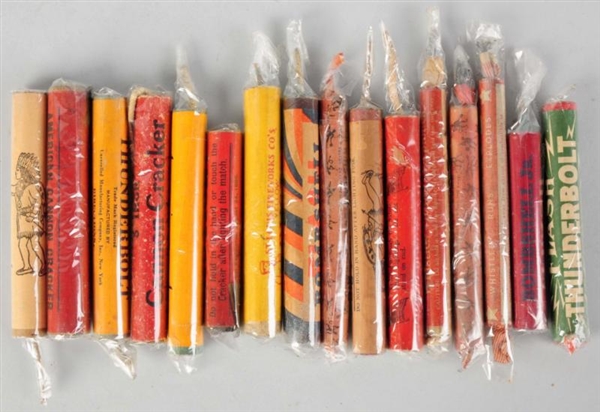 LOT OF 16: INDIVIDUAL CANNON FIRECRACKERS.        