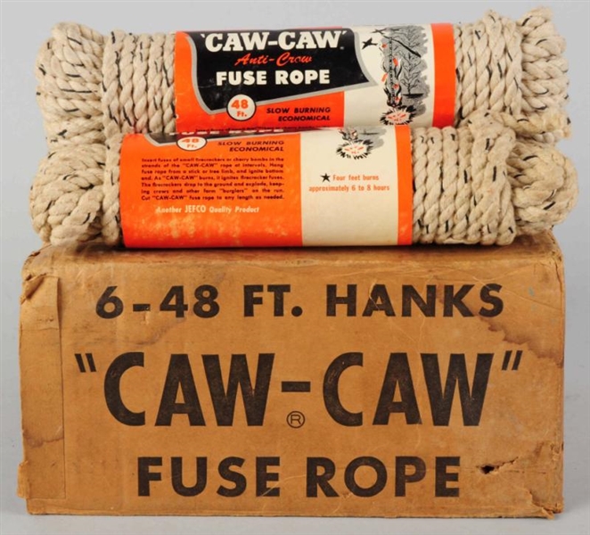LOT OF 3: HANKS "CAW-CAW" FUSE ROPE FIRECRACKERS. 