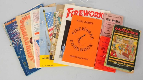 LOT OF FIREWORKS CATALOGS.                        