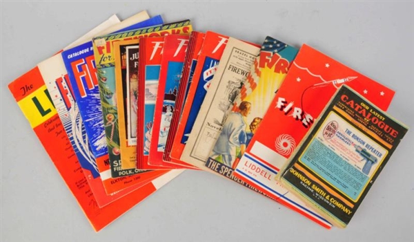 LOT OF FIREWORKS CATALOGS.                        
