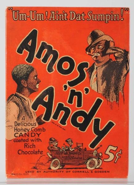 AMOS N ANDY 5¢ CANDY BOX.                        