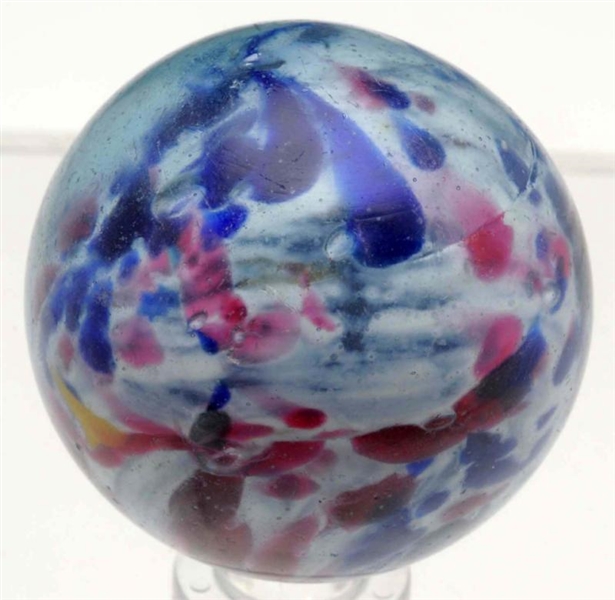 SINGLE PONTIL END OF DAY CLOUD MARBLE.            