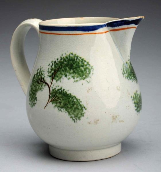 EXTREMELY RARE 1790S LEEDS CREAMER.              