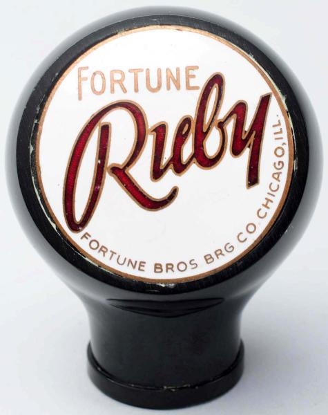 FORTUNE RUBY BEER TAP KNOB.                       