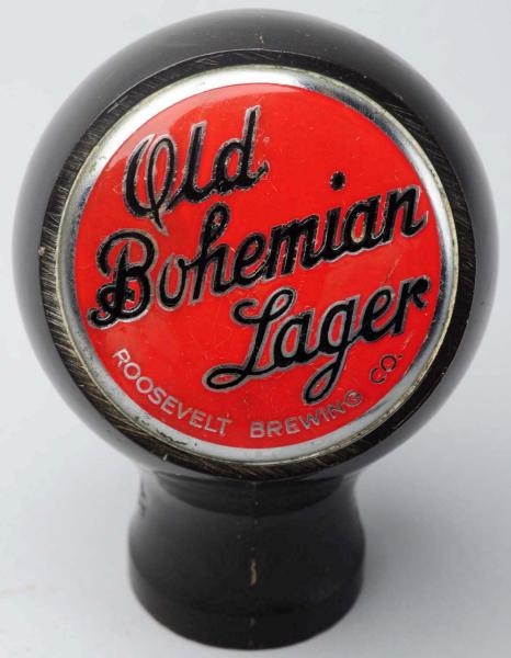 OLD BOHEMIAN LAGER BEER TAP KNOB.                 