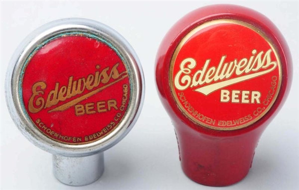 LOT OF 2: EDELWEISS BEER TAP KNOBS.               