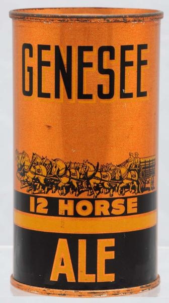 GENESEE 12-HORSE ALE INSTRUCTIONAL BEER CAN.      