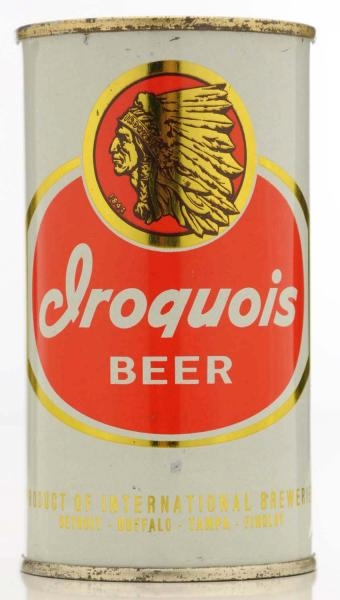IROQUOIS BEER FLAT TOP BEER CAN.                  