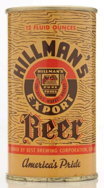 HILLMANS EXPORT BEER CAN.                        