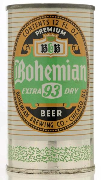 BOHEMIAN EXTRA 93 FLAT TOP BEER CAN. *            