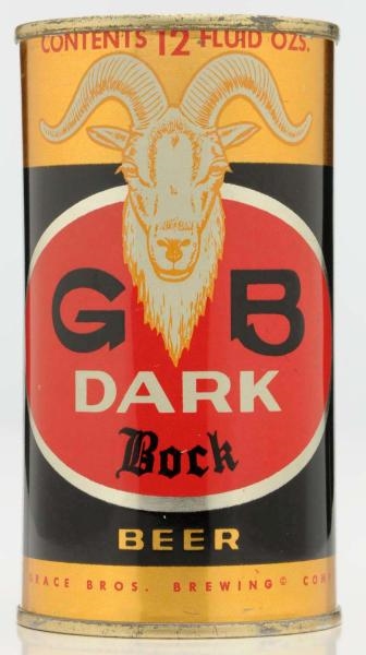 GB DARK BOCK FLAT TOP BEER CAN.*                  