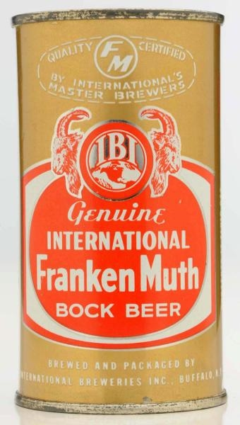 INTERNATIONAL FRANKENMUTH BOCK FLAT TOP BEER CAN. 