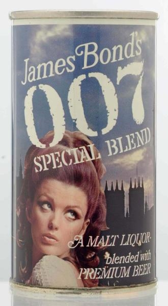 JAMES BONDS 007 SPECIAL BAND PULL TAB BEER CAN.  