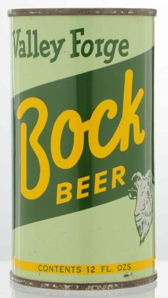 VALLEY FORGE BOCK FLAT TOP BEER CAN.              