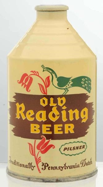 OLD READING BEER CROWNTAINER BEER CAN.            