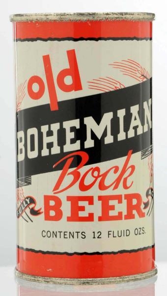 OLD BOHEMIAN BOCK FLAT TOP NJ BEER CAN.           