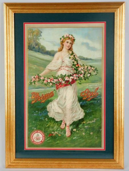 PRIMA GIRL INDEPENDENT BREWING COMPANY LITHOGRAPH 