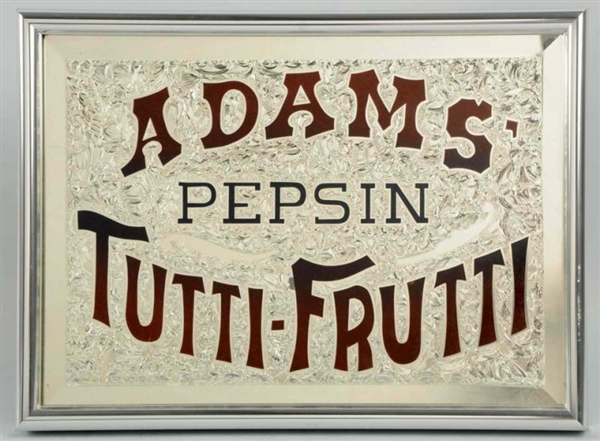 ADAMS PEPSIN TUTTI-FRUITTI FOIL SIGN.            