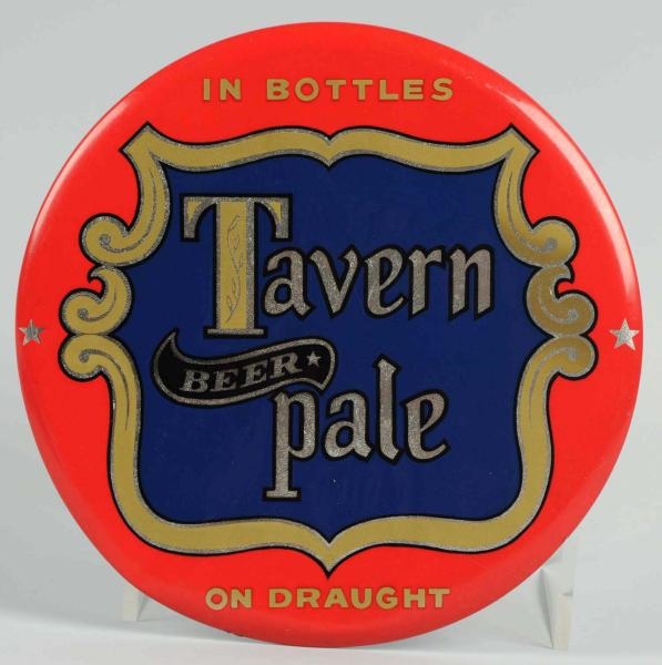 TAVERN PALE BEER CELLULOID BUTTON SIGN.           