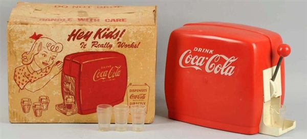 COCA-COLA CHILDS TOY DISPENSERS & BOXES.         