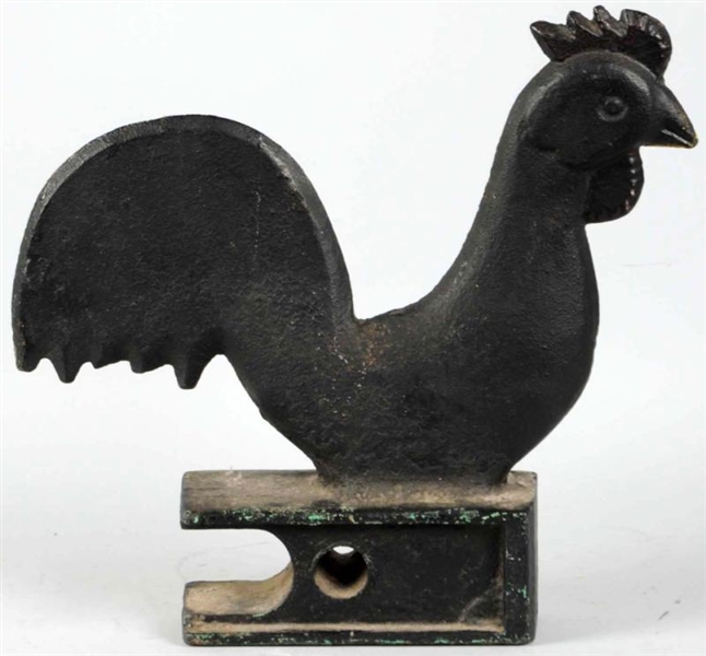 LARGE CAST IRON ROOSTER WINDMILL WEIGHT.          