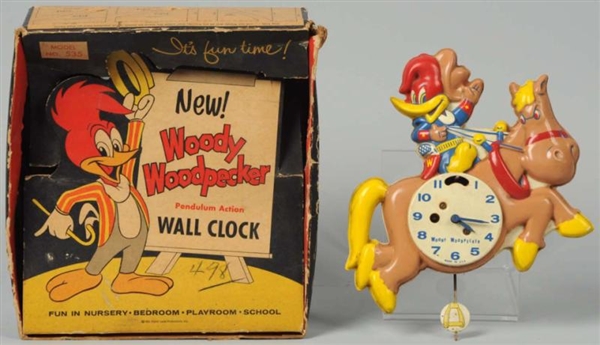 WOODY WOODPECKER CHARACTER WALL CLOCK.            