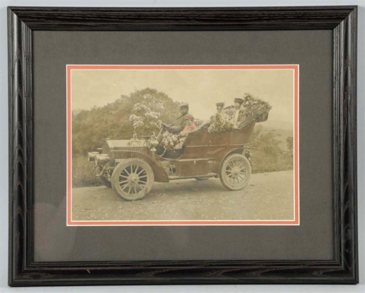 1905 HERBERT PRESCOTT BAGLEY FAMILY CAR PHOTO.    