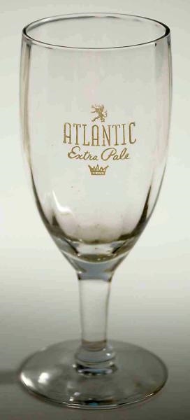ETCHED ATLANTIC BEER GLASS.                       